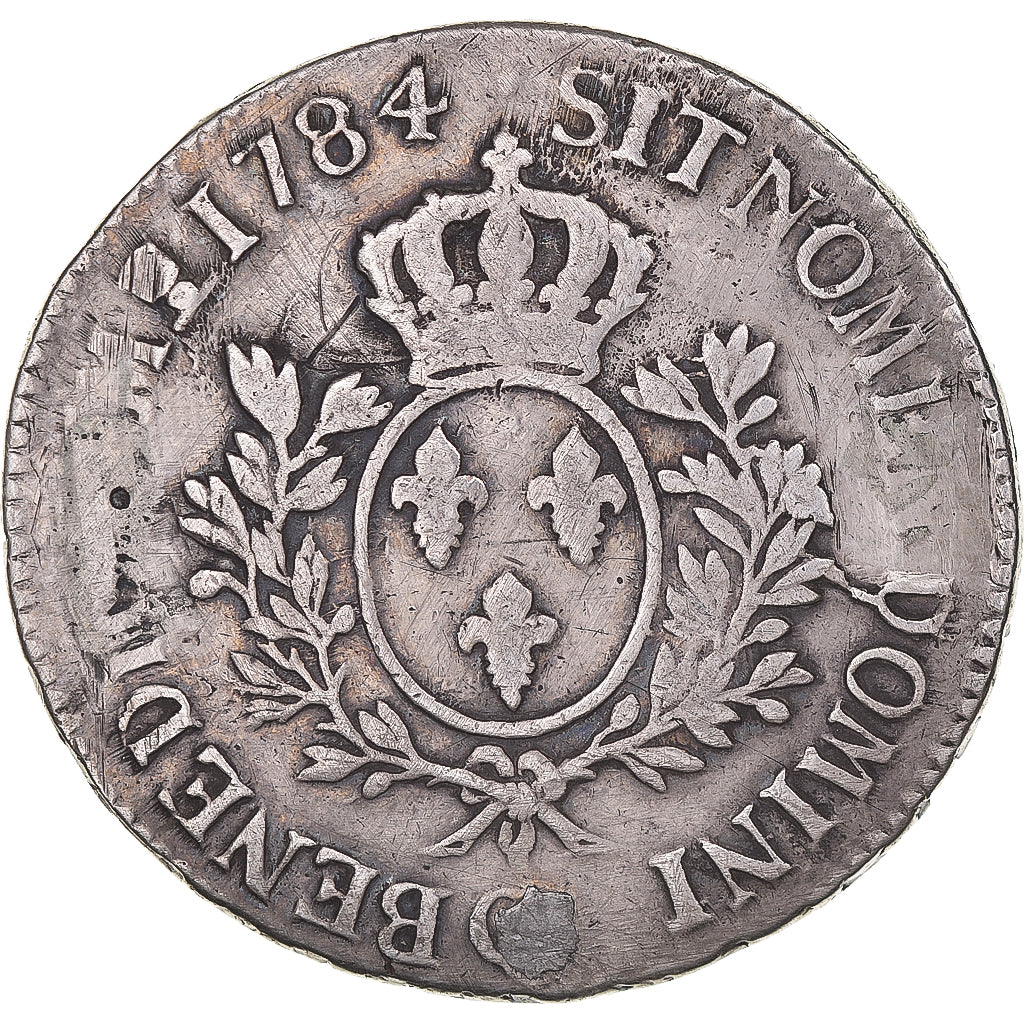 Monnaie, France, Louis XVI, Ecu aux branches d'olivier, 1784, Perpignan, TB+
