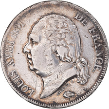 Munten, Frankrijk, Louis XVIII, Louis XVIII, 5 Francs, 1817, Paris, ZF, Zilver