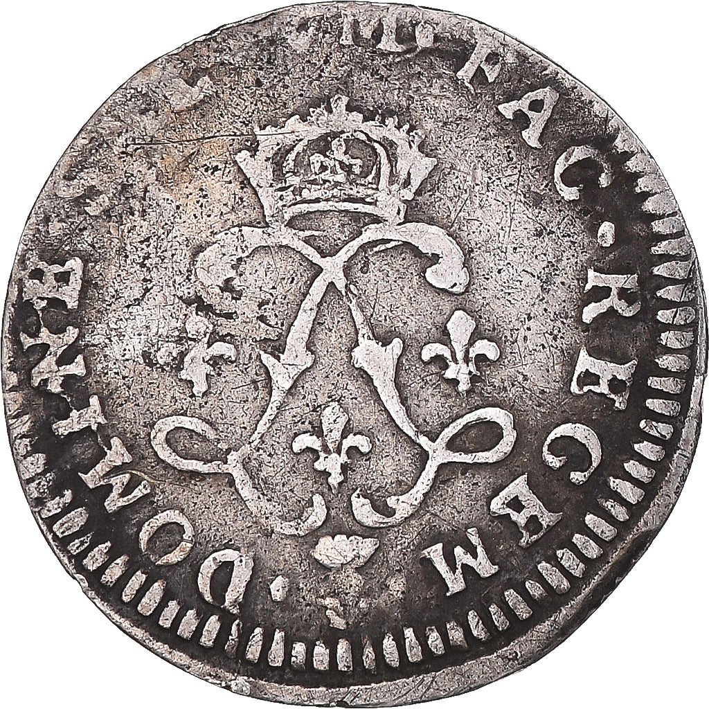 Münze, Frankreich, Louis XIV, 4 Sols aux 2 L, 1693, Troyes, réformé, S+