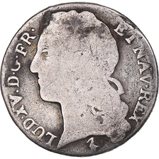 Moneta, Francia, Louis XV, 1/10 Écu au bandeau, 1744, Lille, MB, Argento