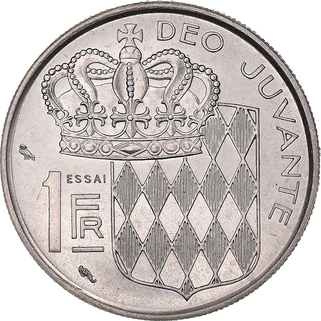 Coin, Monaco, Rainier III, Franc, 1960, ESSAI, MS(60-62), Silver, KM:E39