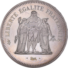 Moneta, Francia, Hercule, 50 Francs, 1974, Pessac, Piéfort, SPL, Argento