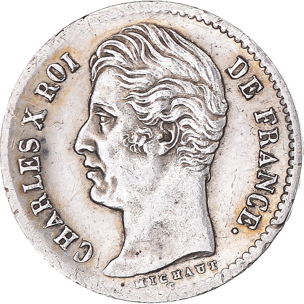 Münze, Frankreich, Charles X, 1/4 Franc, 1830, Paris, SS+, Silber, KM:722.1