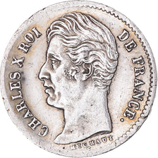 Münze, Frankreich, Charles X, 1/4 Franc, 1830, Paris, SS+, Silber, KM:722.1