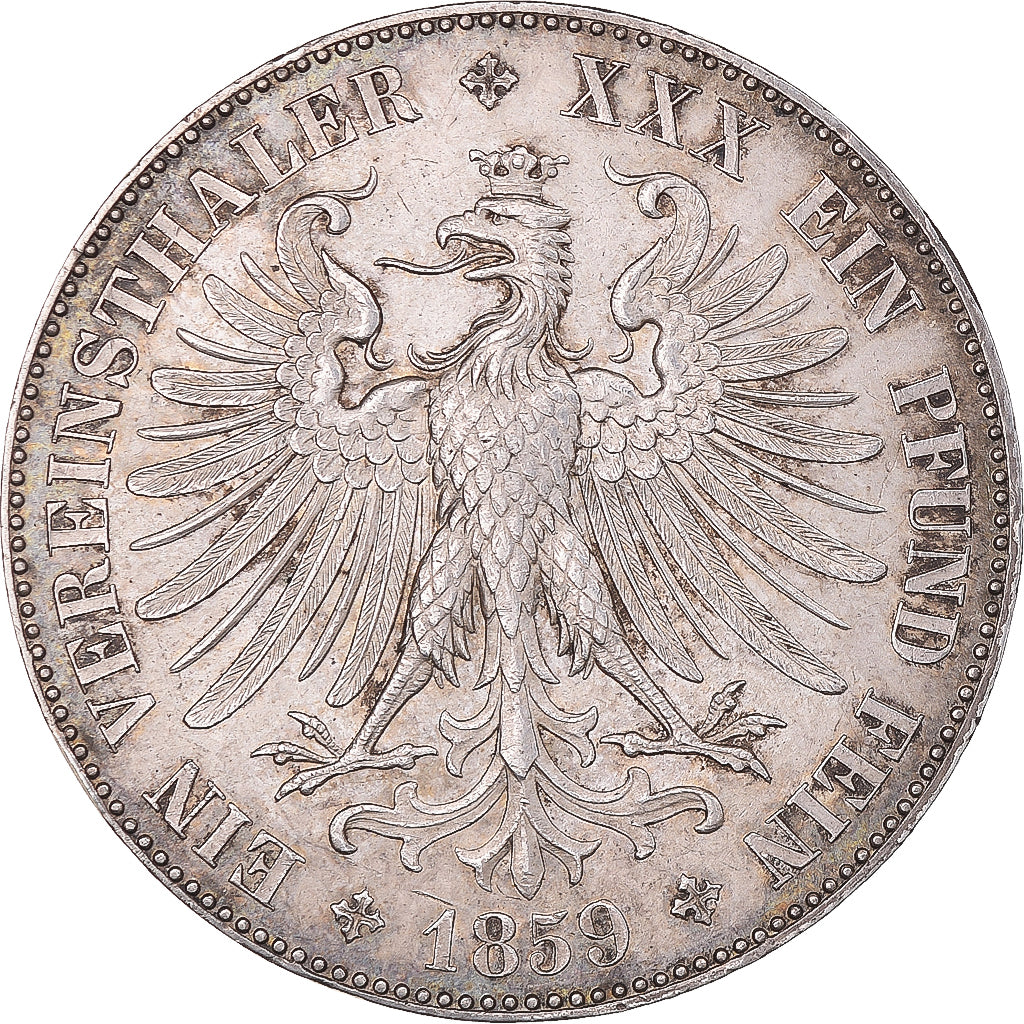 Moneda, Estados alemanes, FRANKFURT AM MAIN, Thaler, 1859, Frankfurt, EBC
