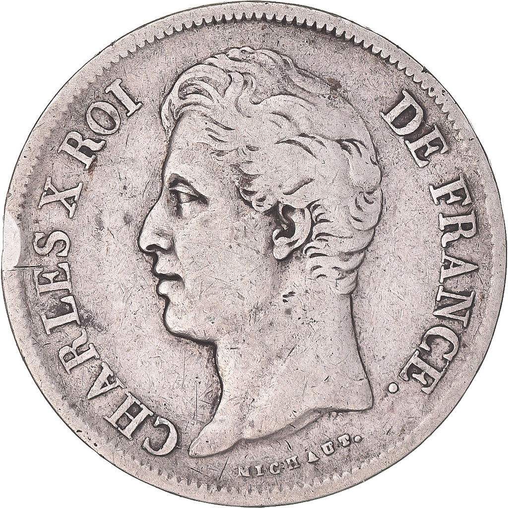 Münze, Frankreich, Charles X, 5 Francs, 1830, Lille, S+, Silber, KM:728.13