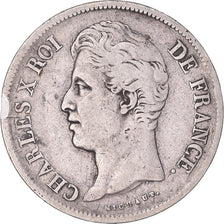Münze, Frankreich, Charles X, 5 Francs, 1830, Lille, S+, Silber, KM:728.13