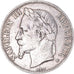 Moeda, França, Napoleon III, 5 Francs, 1868, Strasbourg, VF(30-35), Prata
