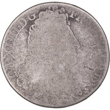 Moneta, Francia, Louis XIV, 1/4 Ecu aux 3 couronnes, 1712, Paris, B, Argento
