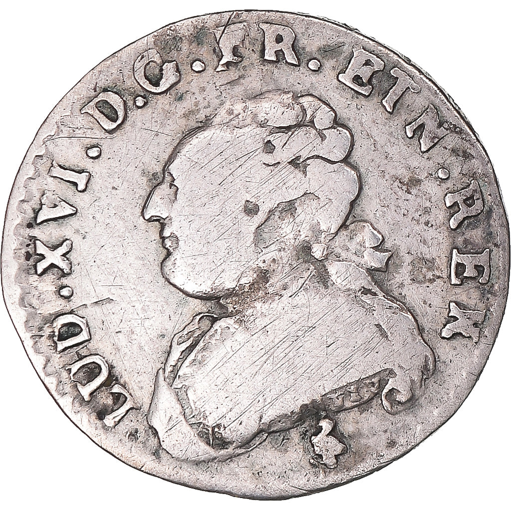 Monnaie, France, Louis XVI, 6 Sols, 1/20 ECU, 1783, Paris, TB+, Argent