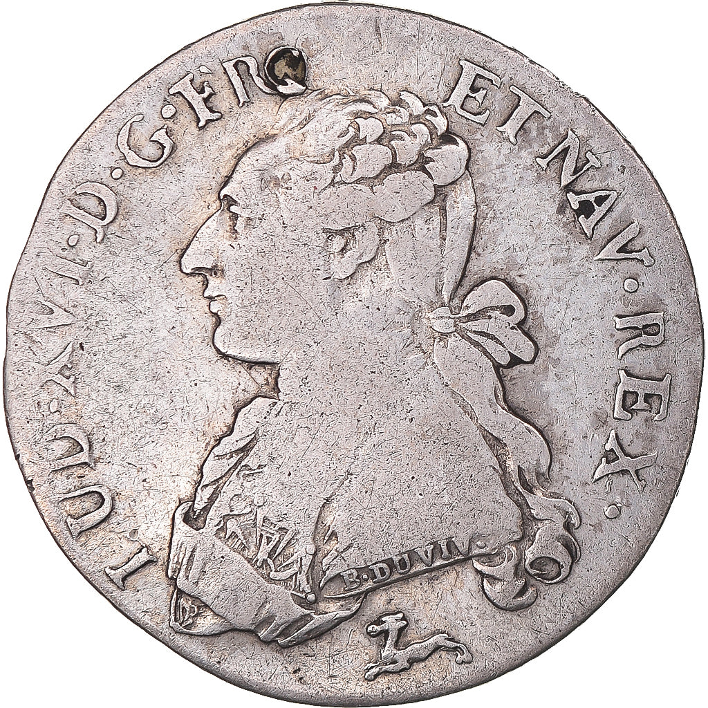 Monnaie, France, Louis XVI, 1/5 Écu aux branches d'olivier, 1787, Orléans