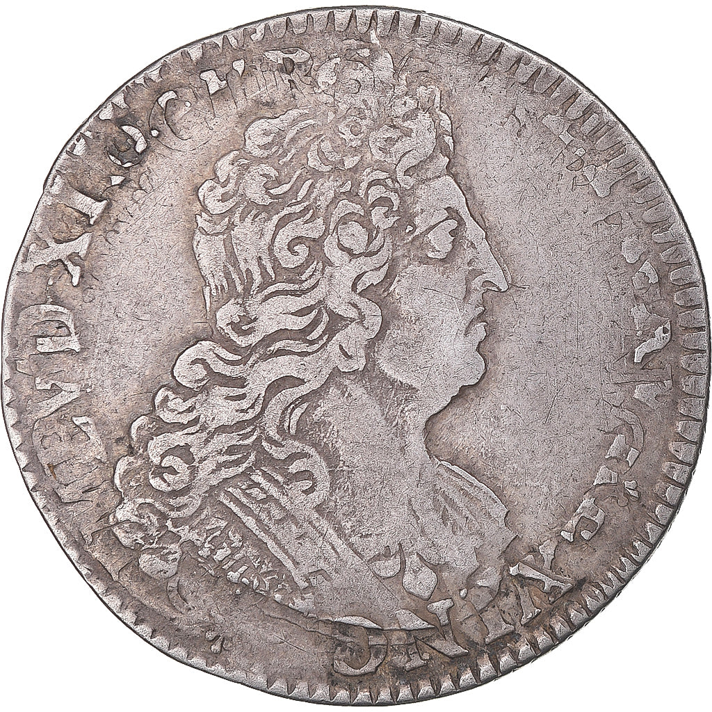 Moneta, Francia, Louis XIV, 1/4 Ecu aux insignes, MB+, Argento, Gadoury:156