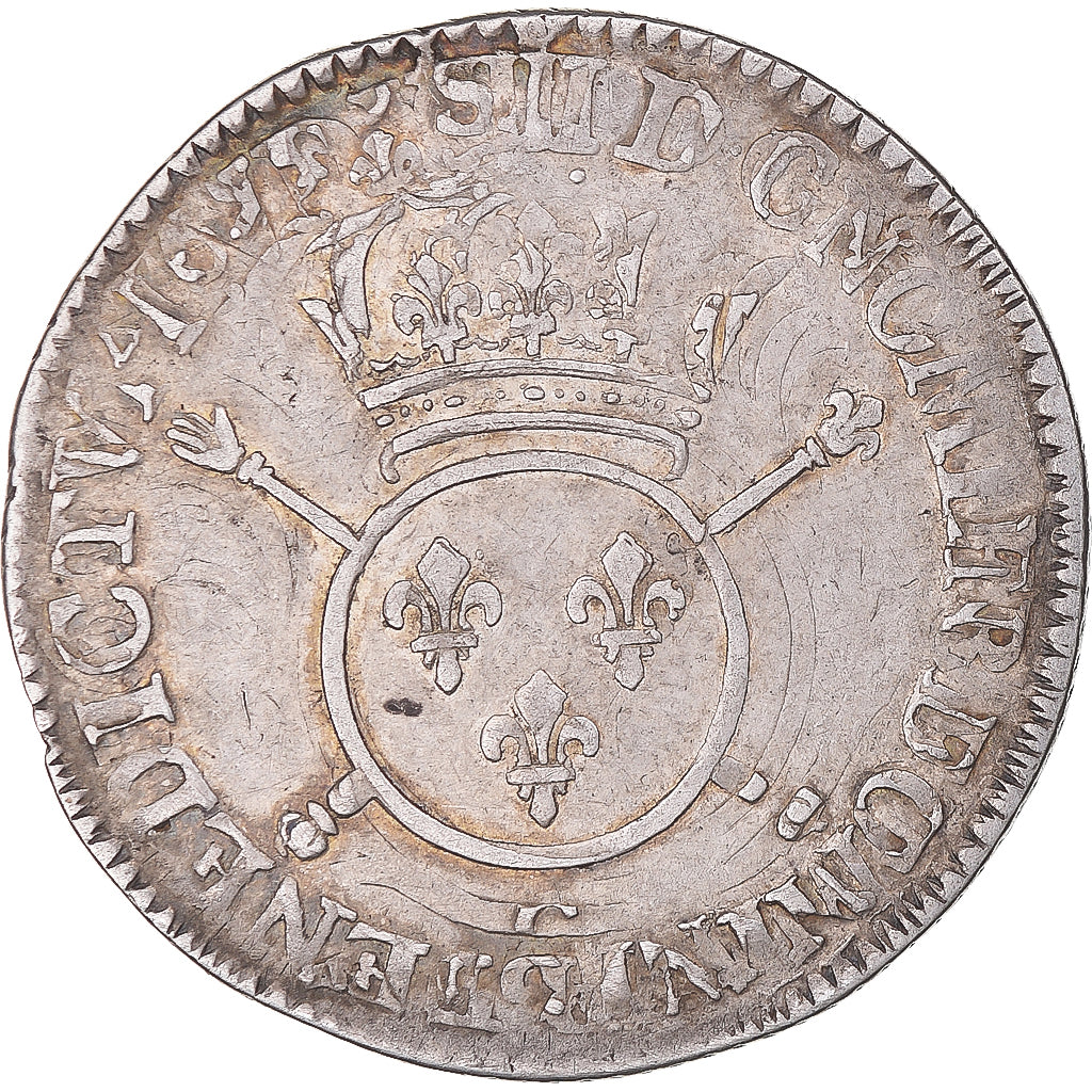 Moneta, Francia, Louis XIV, 1/4 Ecu aux insignes, MB+, Argento, Gadoury:156