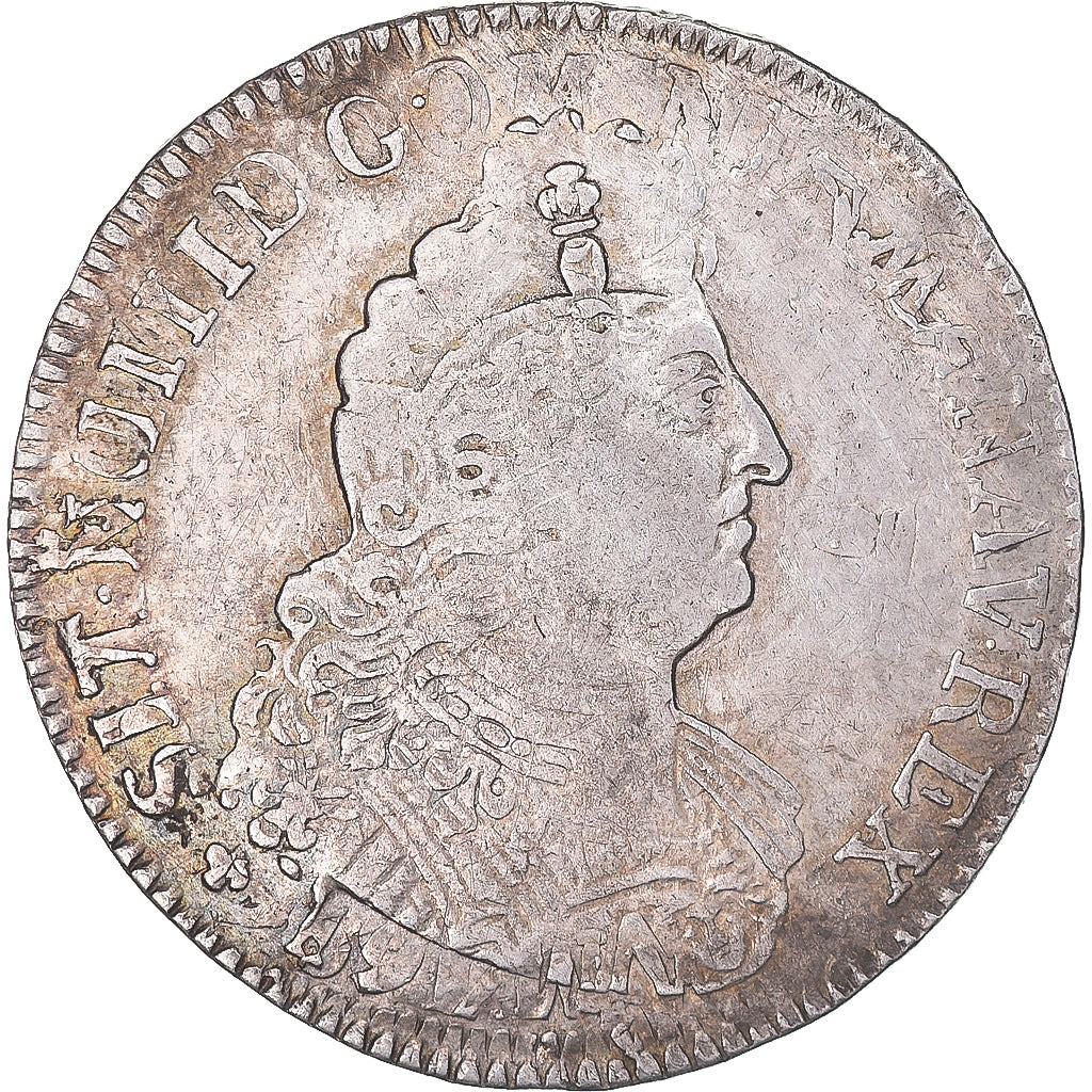 Moneta, Francia, Louis XIV, 1/2 Écu aux 8L 2e type, 1/2 ECU, 45 Sols, 1704