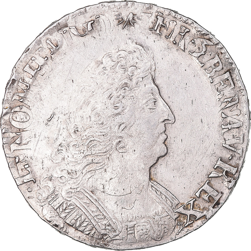 Moneta, Francia, Louis XIV, 1/2 Écu aux palmes, 1/2 Ecu, 1695, Lille, Rare, BB