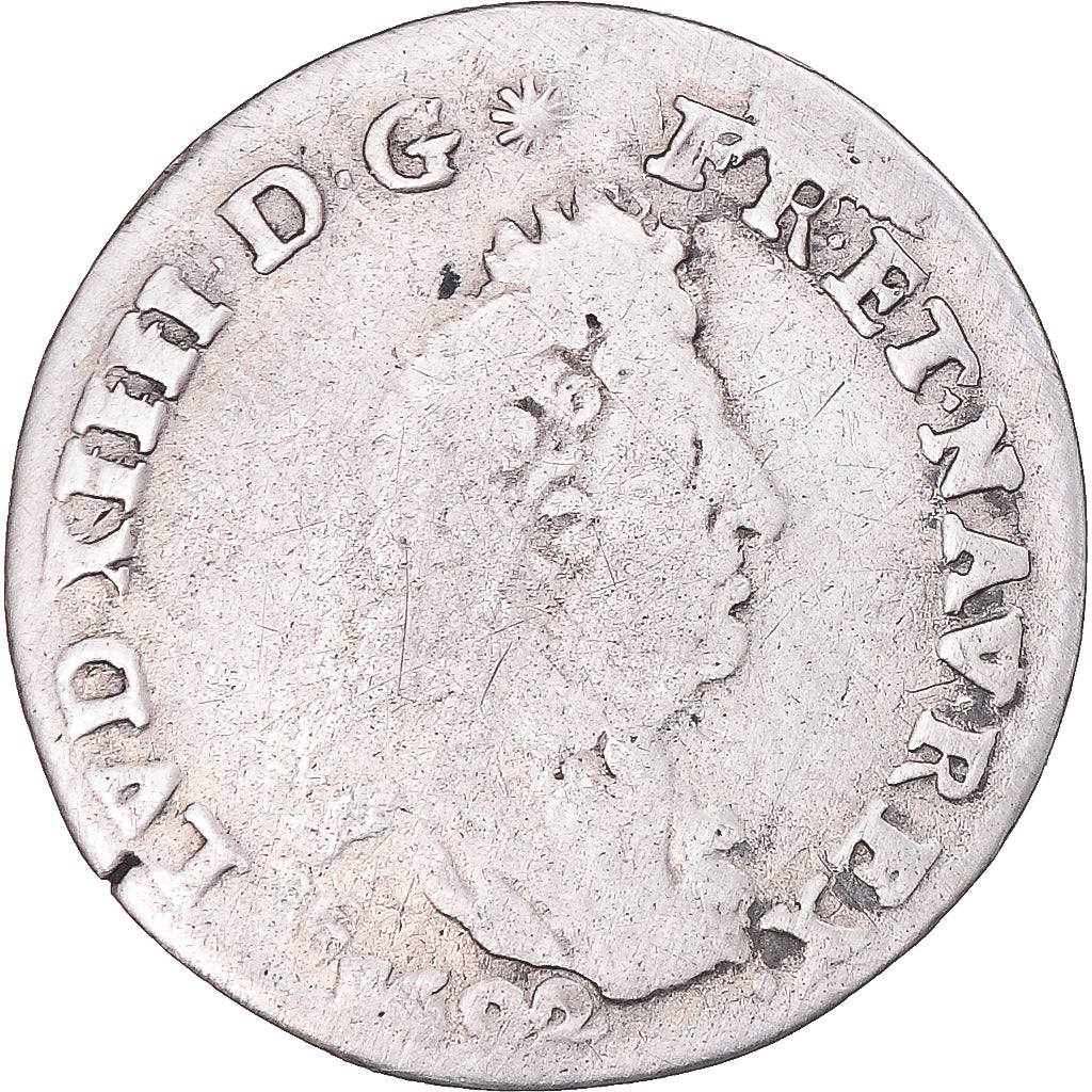 Moeda, França, Louis XIV, 4 Sols aux 2 L, 4 Sols 2 Deniers, 1692, Tours
