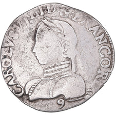 Coin, France, Charles IX, Teston, 1563, Rennes, VF(30-35), Silver, Sombart:4618