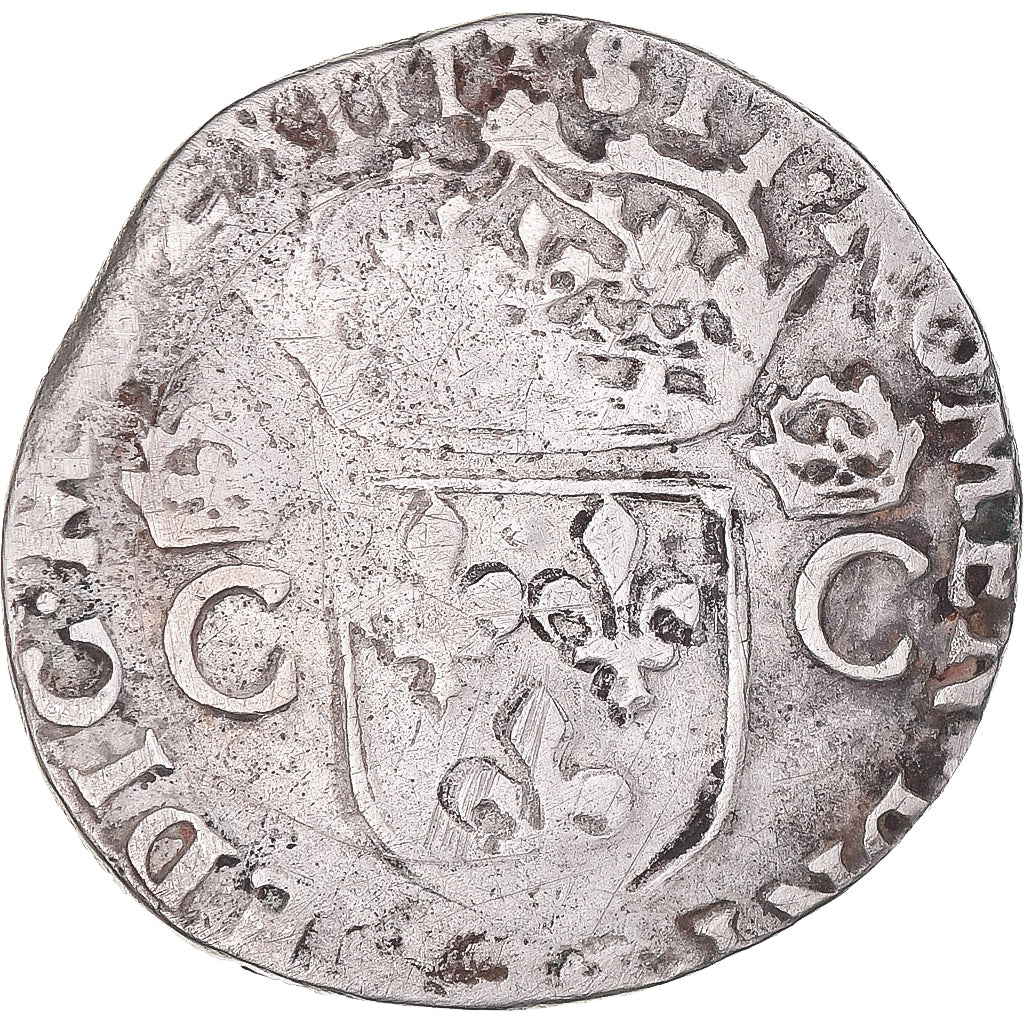 Coin, France, Charles IX, Teston, 1563, Rennes, VF(30-35), Silver, Sombart:4618