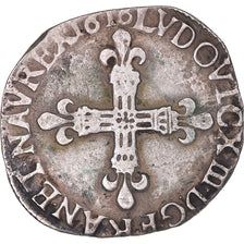 Münze, Frankreich, Louis XIII, 1/4 Écu à la croix, 1/4 Ecu, 1616, La