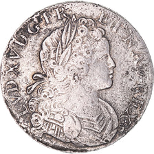 Coin, France, Louis XV, Écu de France-Navarre, 1718, Rouen, VF(30-35), Silver