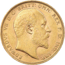 Coin, Australia, Edward VII, Sovereign, 1905, Melbourne, AU(55-58), Gold, KM:15