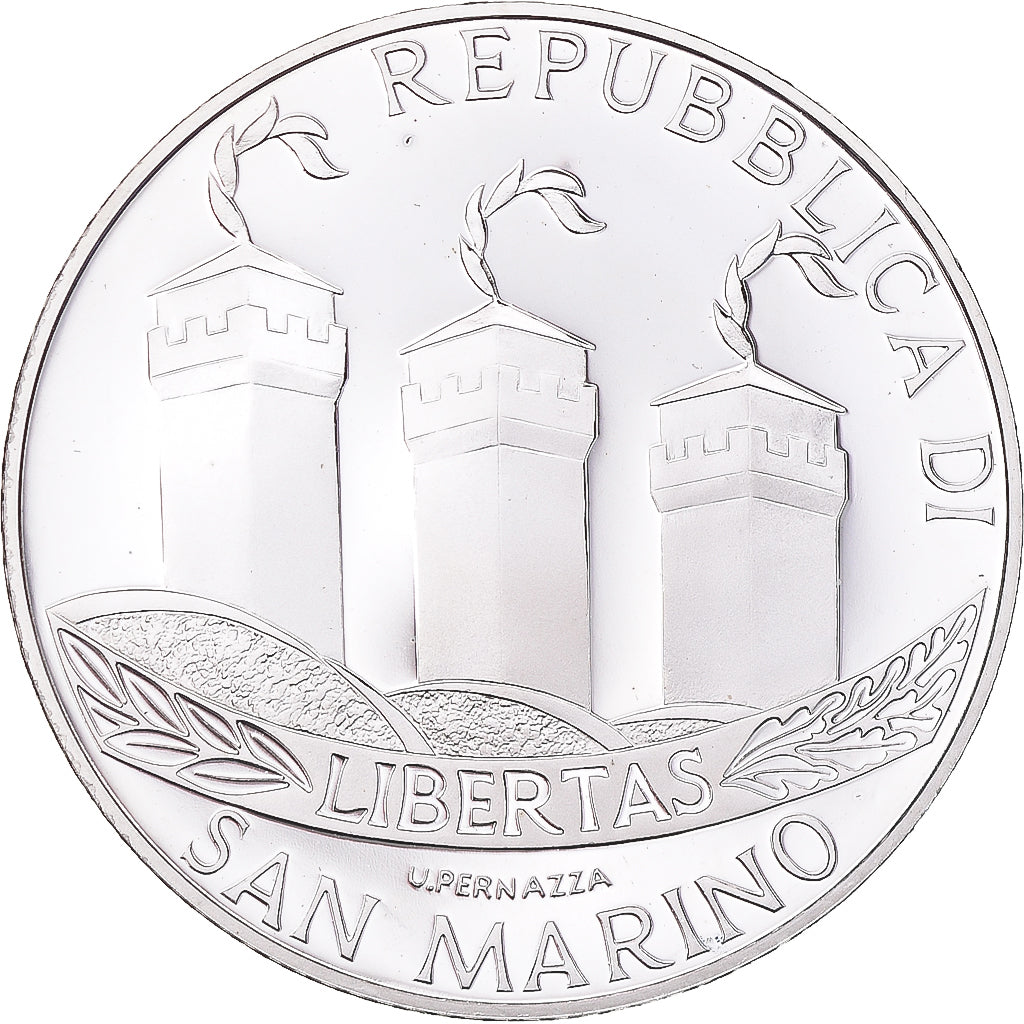 Munten, San Marino, 5 Euro, 2002, Rome, Proof, FDC, Zilver, KM:448