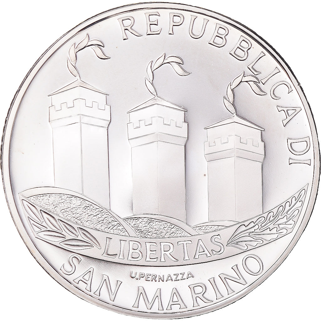 Munten, San Marino, 10 Euro, 2002, Rome, Proof, FDC, Zilver, KM:449