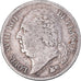 Moeda, França, Louis XVIII, 1/2 Franc, 1824, Perpignan, VF(20-25), Prata
