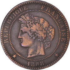 Coin, France, Cérès, 10 Centimes, 1888, Paris, VF(30-35), Bronze, KM:815.1
