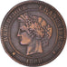 Coin, France, Cérès, 10 Centimes, 1888, Paris, VF(30-35), Bronze, KM:815.1