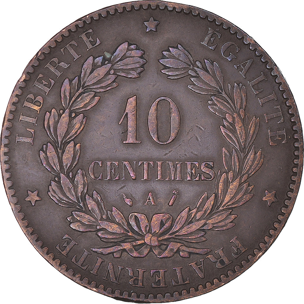 Coin, France, Cérès, 10 Centimes, 1888, Paris, VF(30-35), Bronze, KM:815.1
