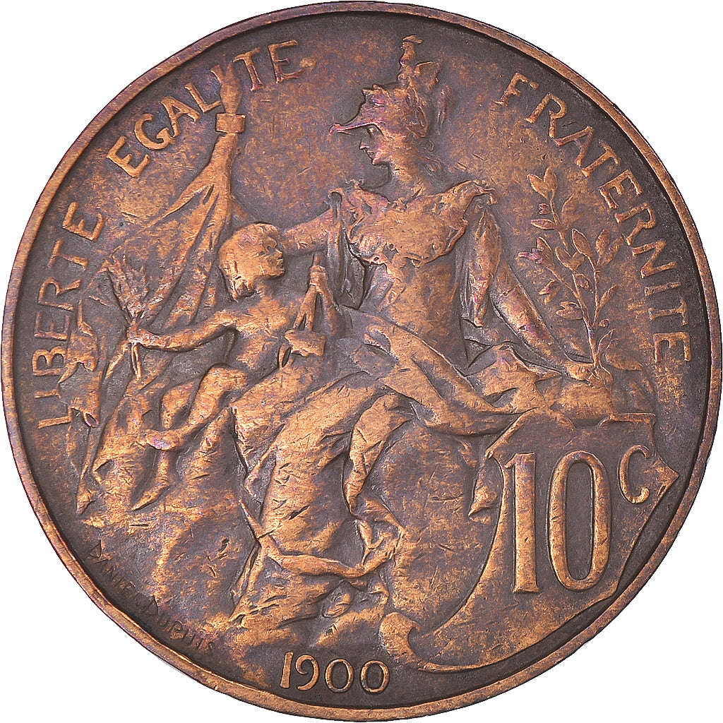 Coin, France, Dupuis, 10 Centimes, 1900, Paris, EF(40-45), Bronze, KM:843