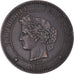 Moeda, França, Cérès, 10 Centimes, 1874, Bordeaux, AU(50-53), Bronze