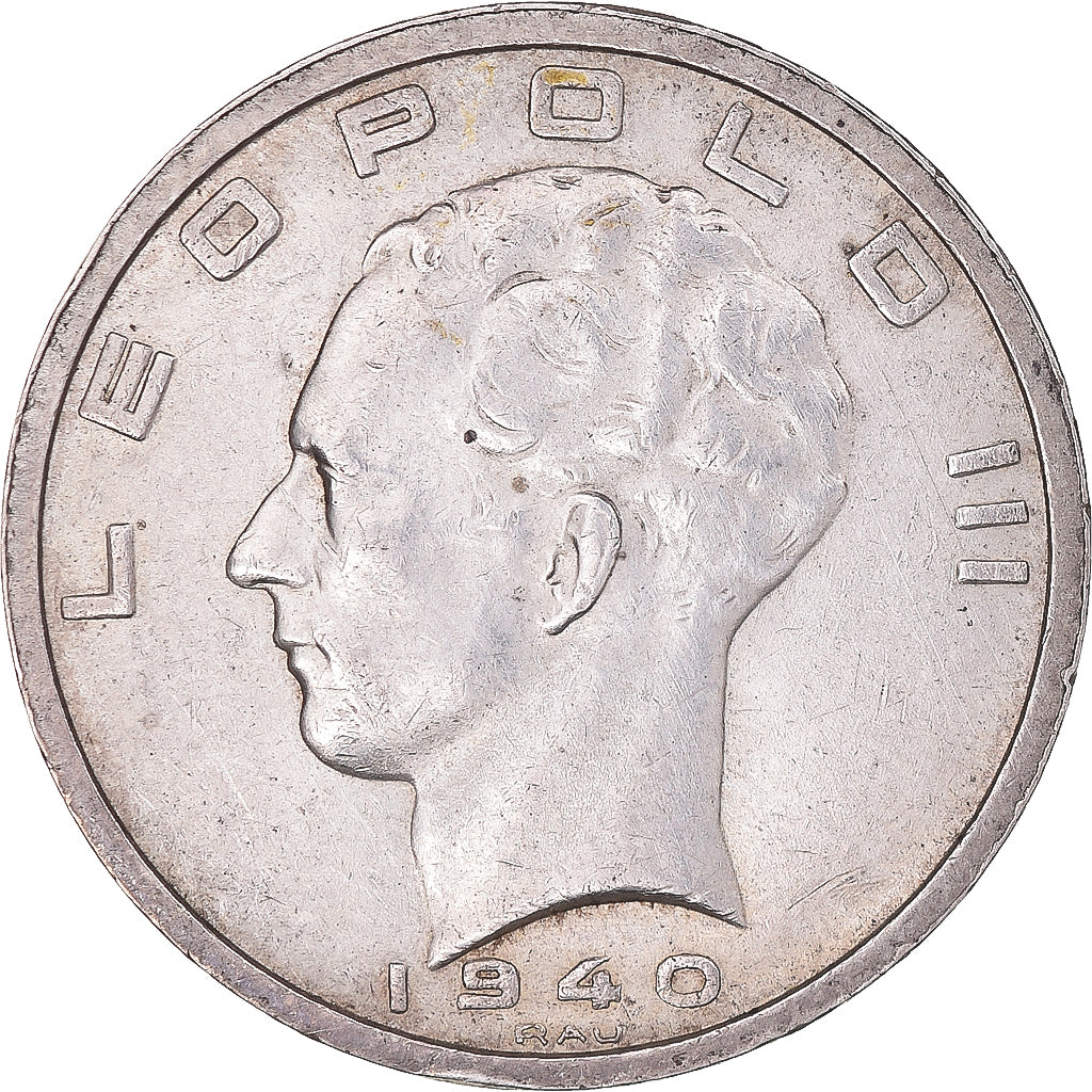 Coin, Belgium, Leopold III, 50 Francs, 50 Frank, 1940, Brussels, Tranche B