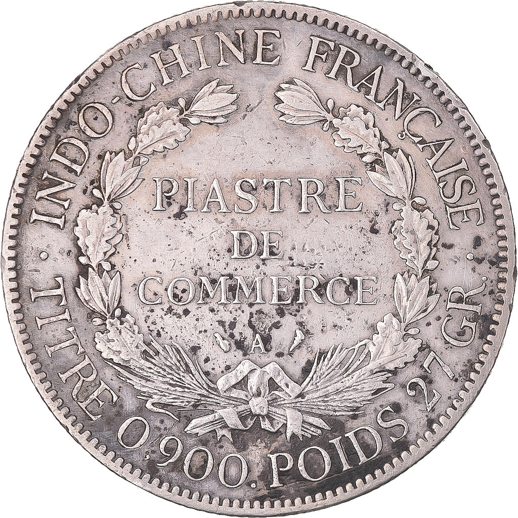 Coin, FRENCH INDO-CHINA, Piastre, 1909, Paris, EF(40-45), Silver, KM:5a.1