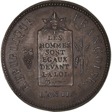 Coin, France, 2 sols aux balances daté, 2 Sols, 1793, Rouen, Restrike
