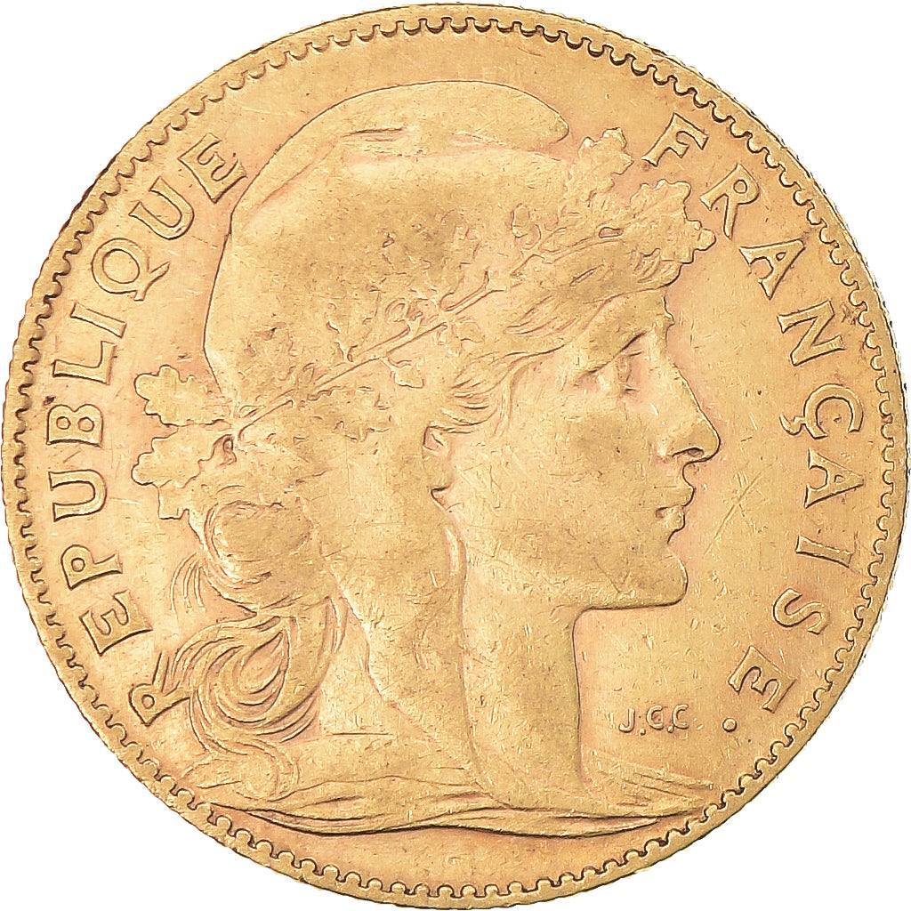 Münze, Frankreich, Marianne, 10 Francs, 1906, Paris, SS+, Gold, KM:846
