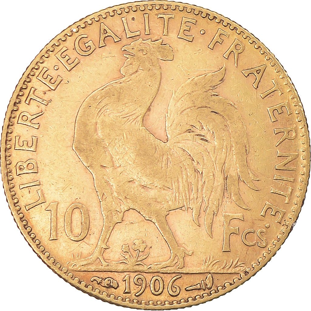 Münze, Frankreich, Marianne, 10 Francs, 1906, Paris, SS+, Gold, KM:846