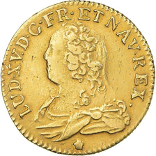 Münze, Frankreich, Louis XV, Louis d'or aux lunettes, 1728, Bordeaux, Rare
