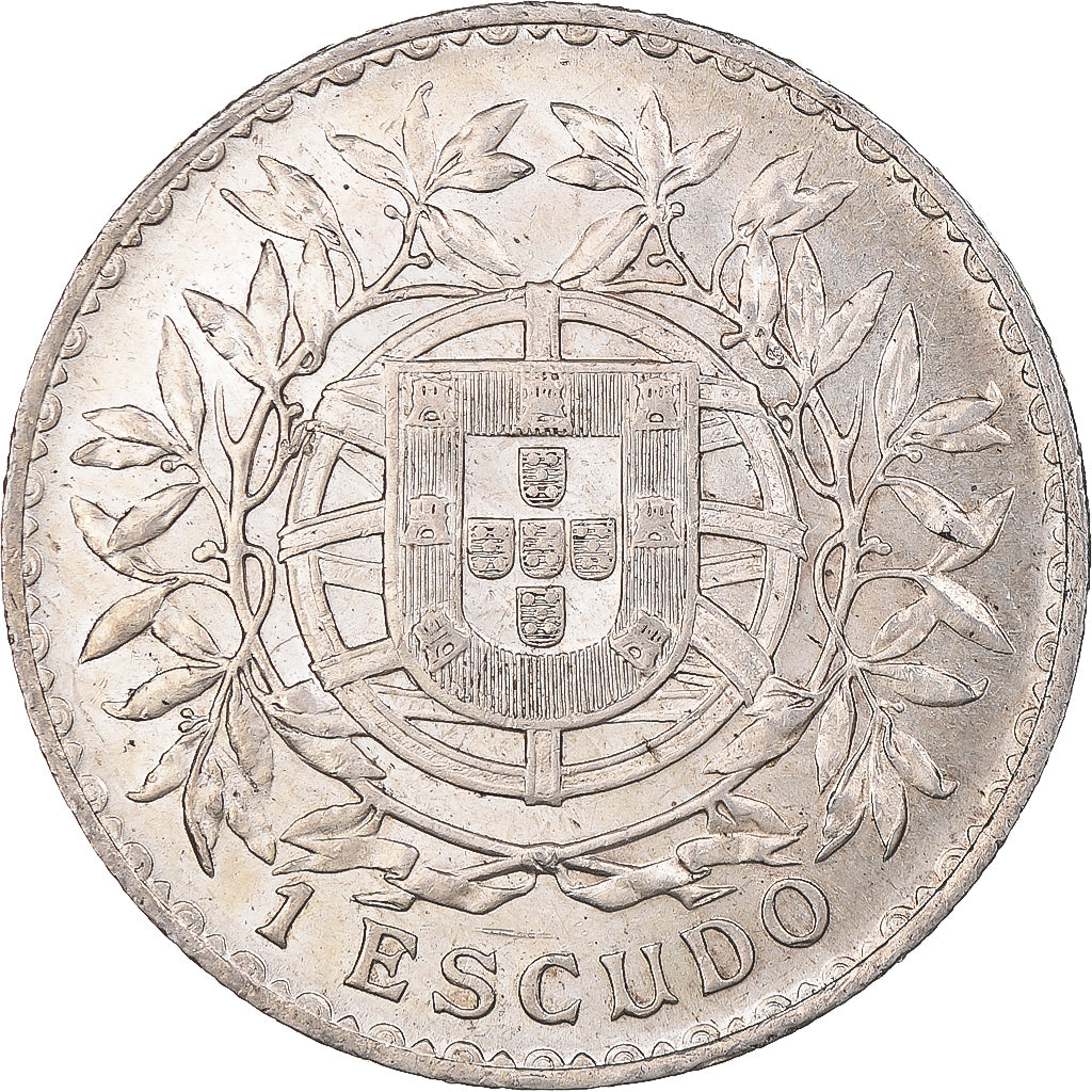 Moneda, Portugal, Escudo, 1916, EBC+, Plata, KM:564