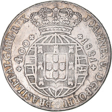 Moneda, Portugal, Jo, 400 Reis, Pinto, 480 Reis, 1821, Lisbon, MBC+, Plata