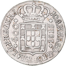 Moeda, Portugal, Jo, 400 Reis, Pinto, 480 Reis, 1815, Lisbon, AU(50-53), Prata