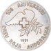 Moneda, Andorra, 25 Diners, 1991, MBC, Plata, KM:65