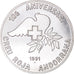 Münze, Andorra, 25 Diners, 1991, VZ, Silber, KM:65