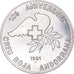 Coin, Andorra, 25 Diners, 1991, AU(55-58), Silver, KM:65