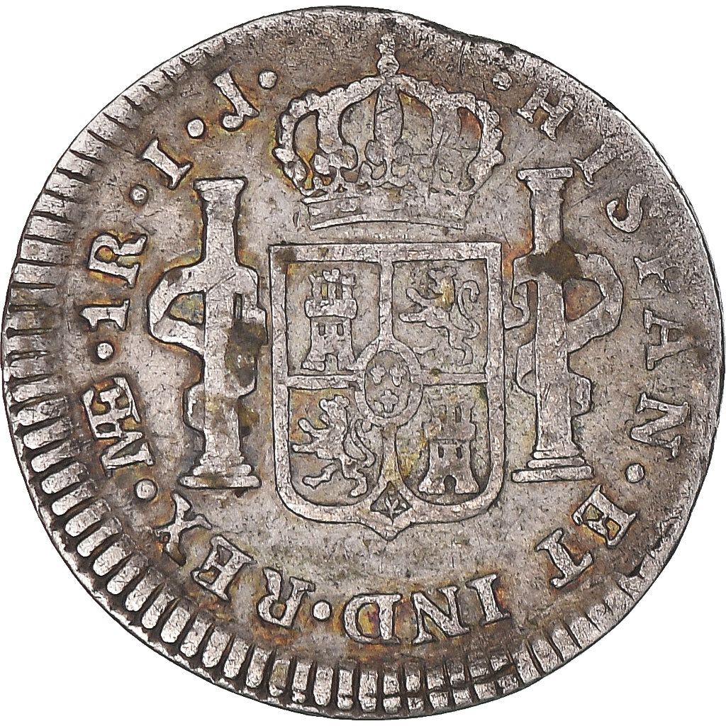 Coin, Peru, Charles IV, Real, 1797, Lima, VF(30-35), Silver, KM:94