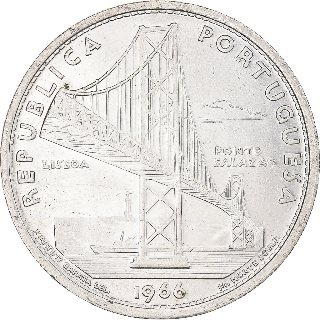 Monnaie, Portugal, 20 Escudos, 1966, Lisbonne, SUP, Argent, KM:592
