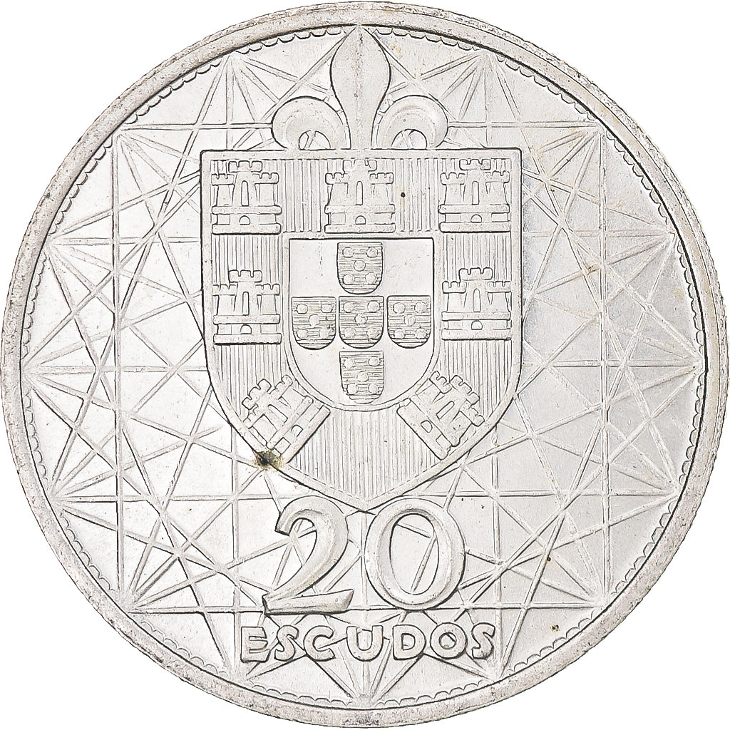 Monnaie, Portugal, 20 Escudos, 1966, Lisbonne, SUP, Argent, KM:592