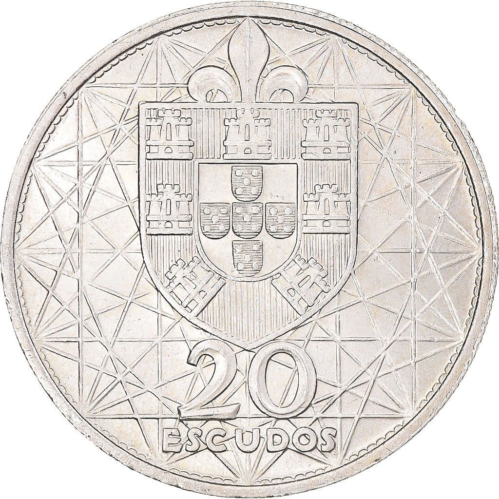 Moneta, Portogallo, 20 Escudos, 1966, Lisbon, SPL-, Argento, KM:592