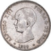 Moneta, Hiszpania, Alfonso XIII, 5 Pesetas, 1889, Madrid, AU(50-53), Srebro